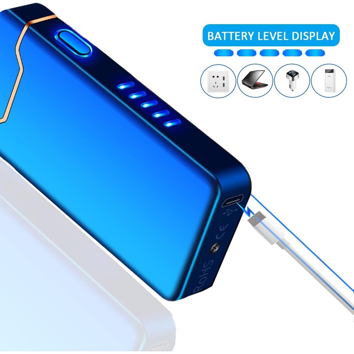 Encendedor Eléctrico COZYLIFE Azul Recargable USB a Prueba de Viento