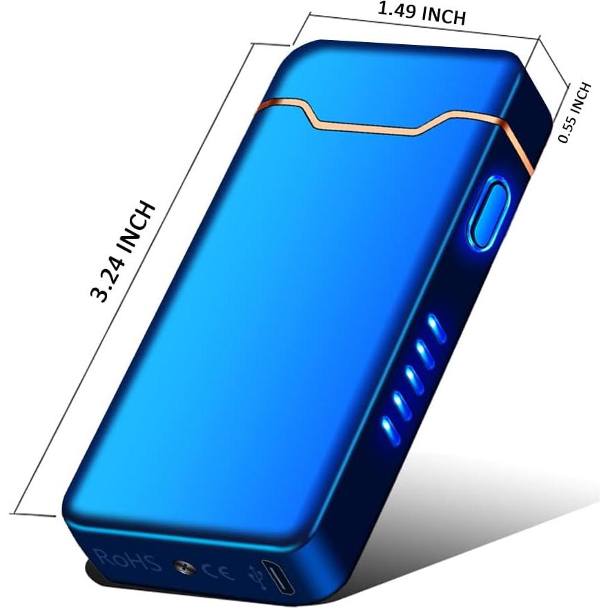 Encendedor Eléctrico COZYLIFE Azul Recargable USB a Prueba de Viento