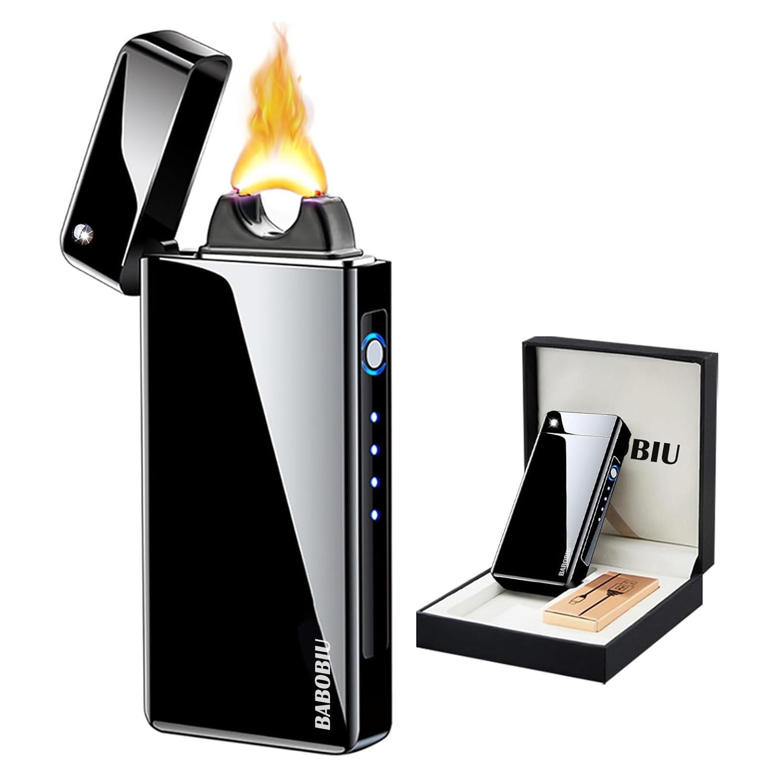 Encendedor Eléctrico Recargable BABOBIU Plasma a Prueba de Viento