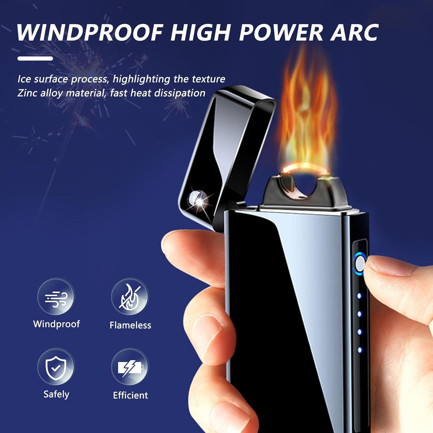 Encendedor Eléctrico Recargable BABOBIU Plasma a Prueba de Viento