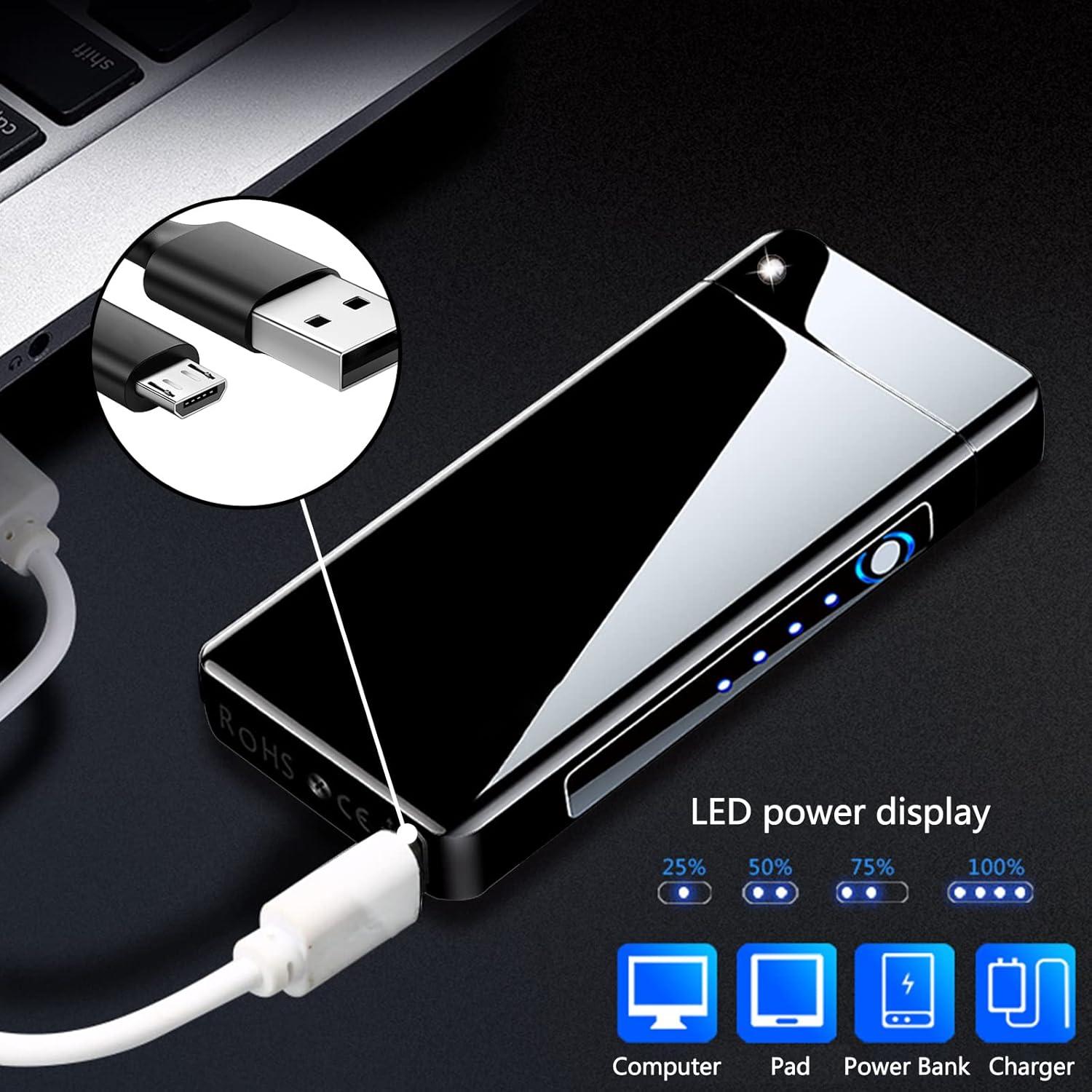 Encendedor Eléctrico Recargable BABOBIU Plasma a Prueba de Viento