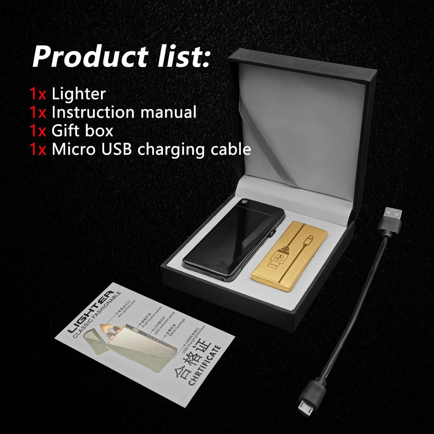 Encendedor Eléctrico Recargable BABOBIU Plasma a Prueba de Viento