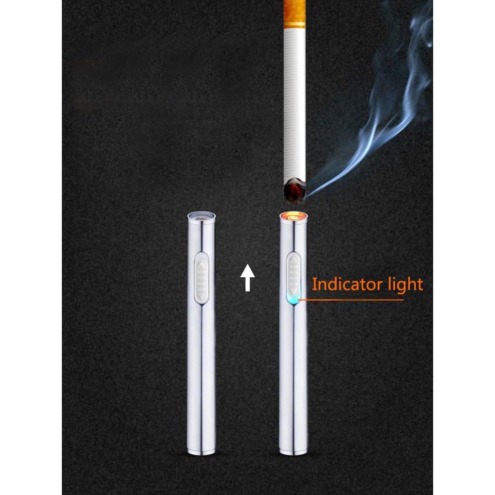 Encendedor USB Mini Recargable Q&G QG-8201 a Prueba de Viento