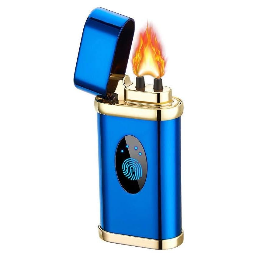 Encendedor Eléctrico de Plasma LINGANG USB Recargable Azul