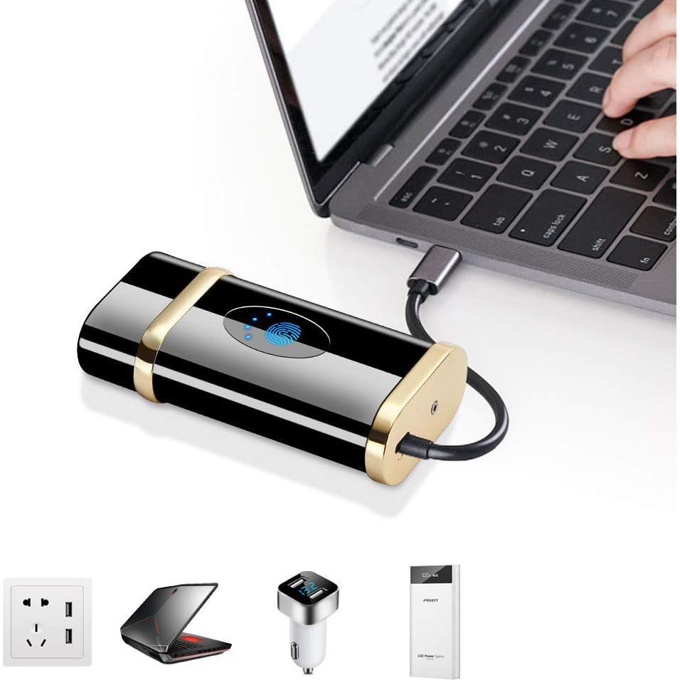 Encendedor Eléctrico de Plasma LINGANG USB Recargable Azul