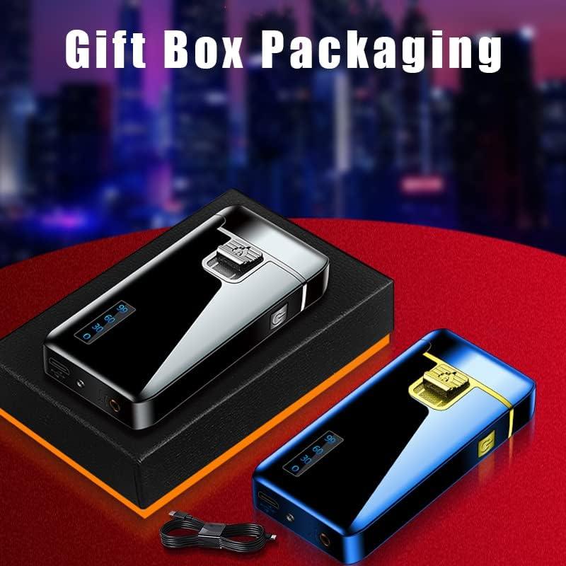 Encendedor 2 en 1 Zirro Doble Llama y Arco Eléctrico Negro