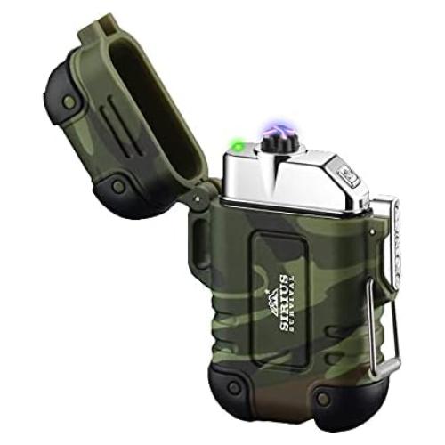 Encendedor Eléctrico Impermeable Arc4 Camo - Doble Arco USB
