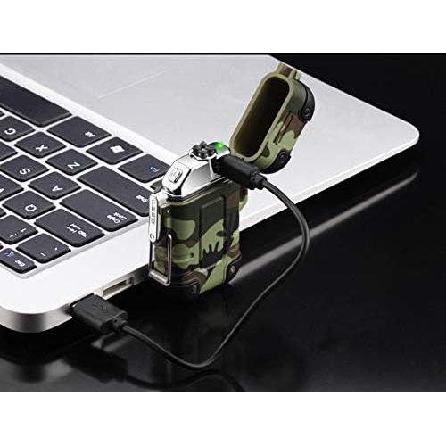 Encendedor Eléctrico Impermeable Arc4 Camo - Doble Arco USB