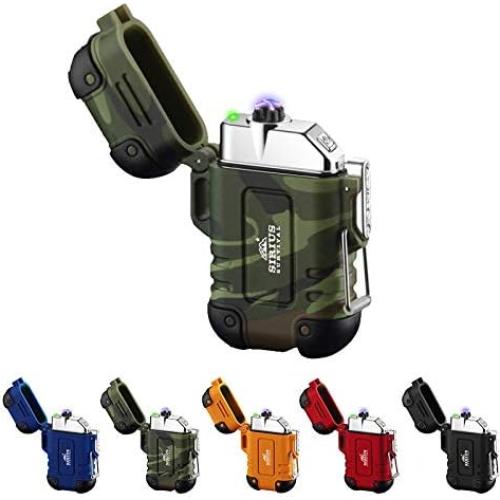Encendedor Eléctrico Impermeable Arc4 Camo - Doble Arco USB