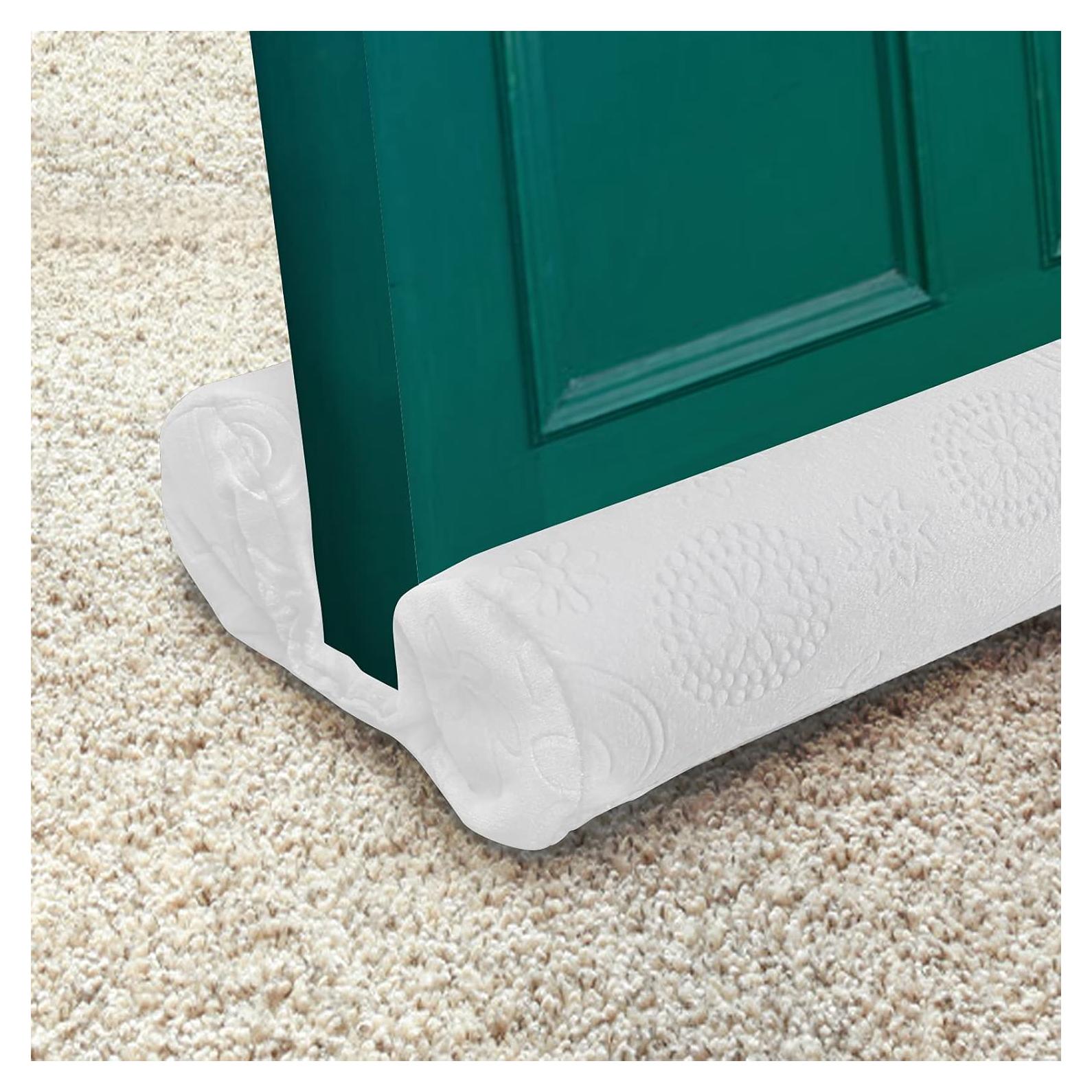 Tapón de Corrientes de Aire Tormays 91.44 cm Terciopelo Blanco