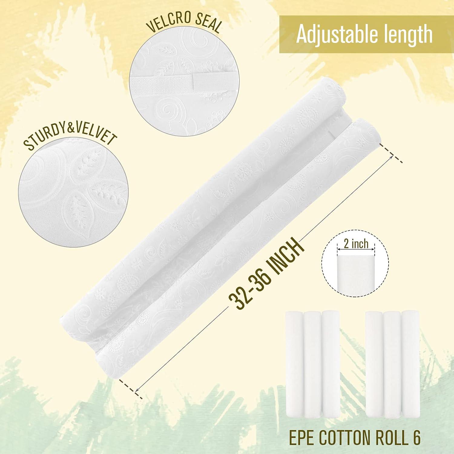 Tapón de Corrientes de Aire Tormays 91.44 cm Terciopelo Blanco