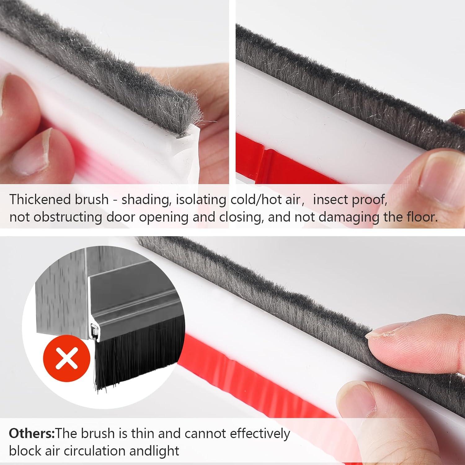 Cepillo de Barrido para Puerta Funnytek 99 cm Aislante Acústico