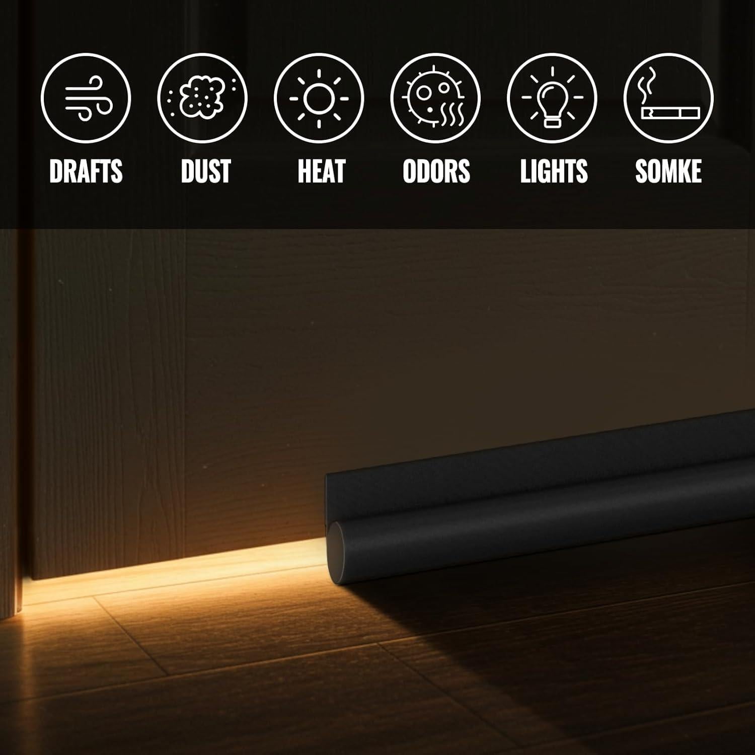 Detenedor de Corrientes de Aire OSAMEDA 91.44 cm Negro