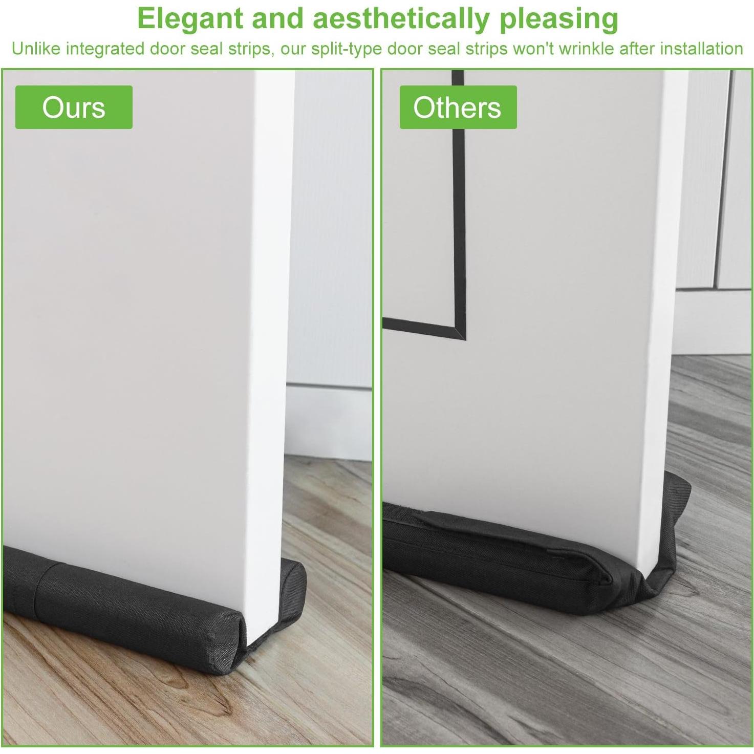 Tope de Draft SLIPEXSAFE para Puertas Grandes 91.44 cm Negro