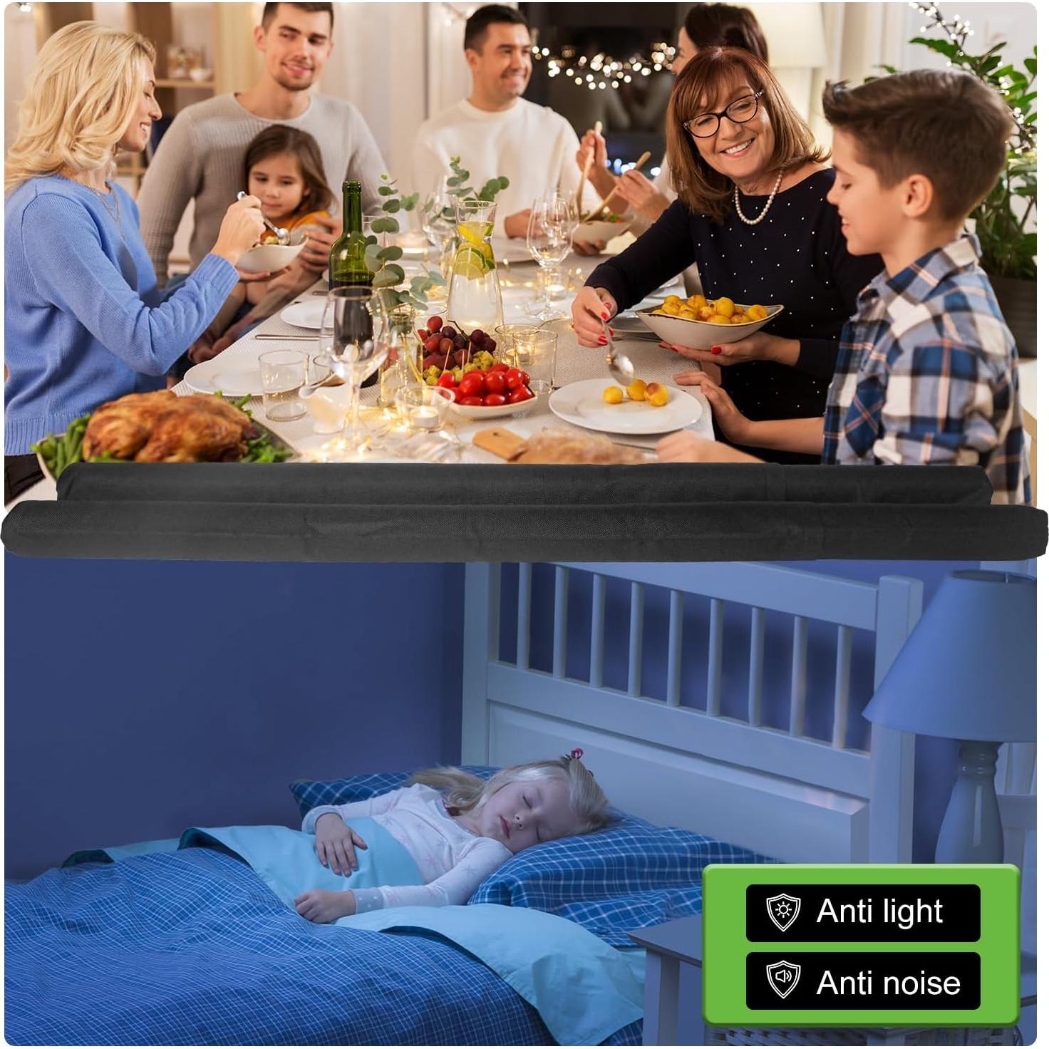 Tope de Draft SLIPEXSAFE para Puertas Grandes 91.44 cm Negro