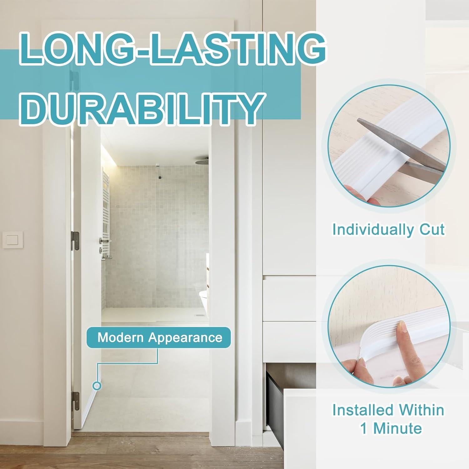 Tapón de Draft uxcell 4.0 m x 4.0 cm Aislante Blanco Naranja