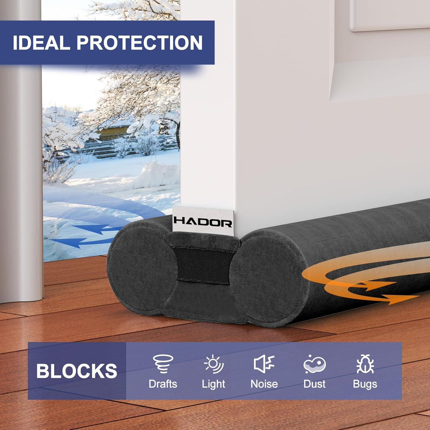 Detenedor de Corrientes de Aire HADOR 91.4 cm Negro Aislante