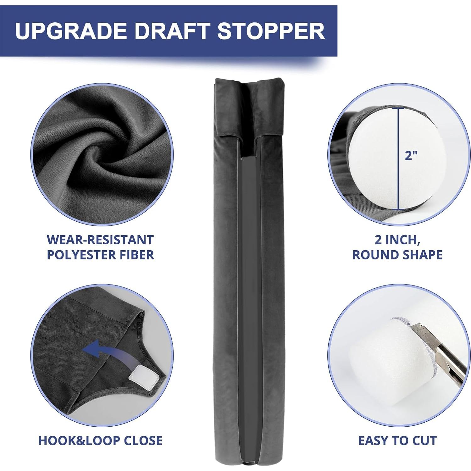 Detenedor de Corrientes de Aire HADOR 91.4 cm Negro Aislante