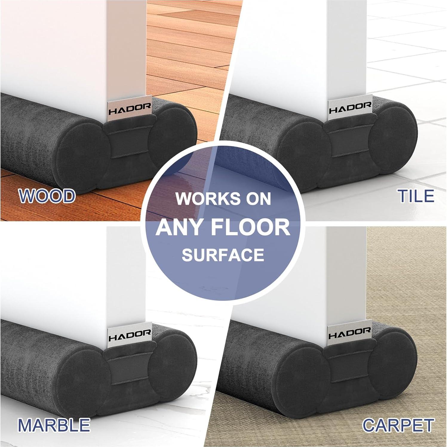 Detenedor de Corrientes de Aire HADOR 91.4 cm Negro Aislante