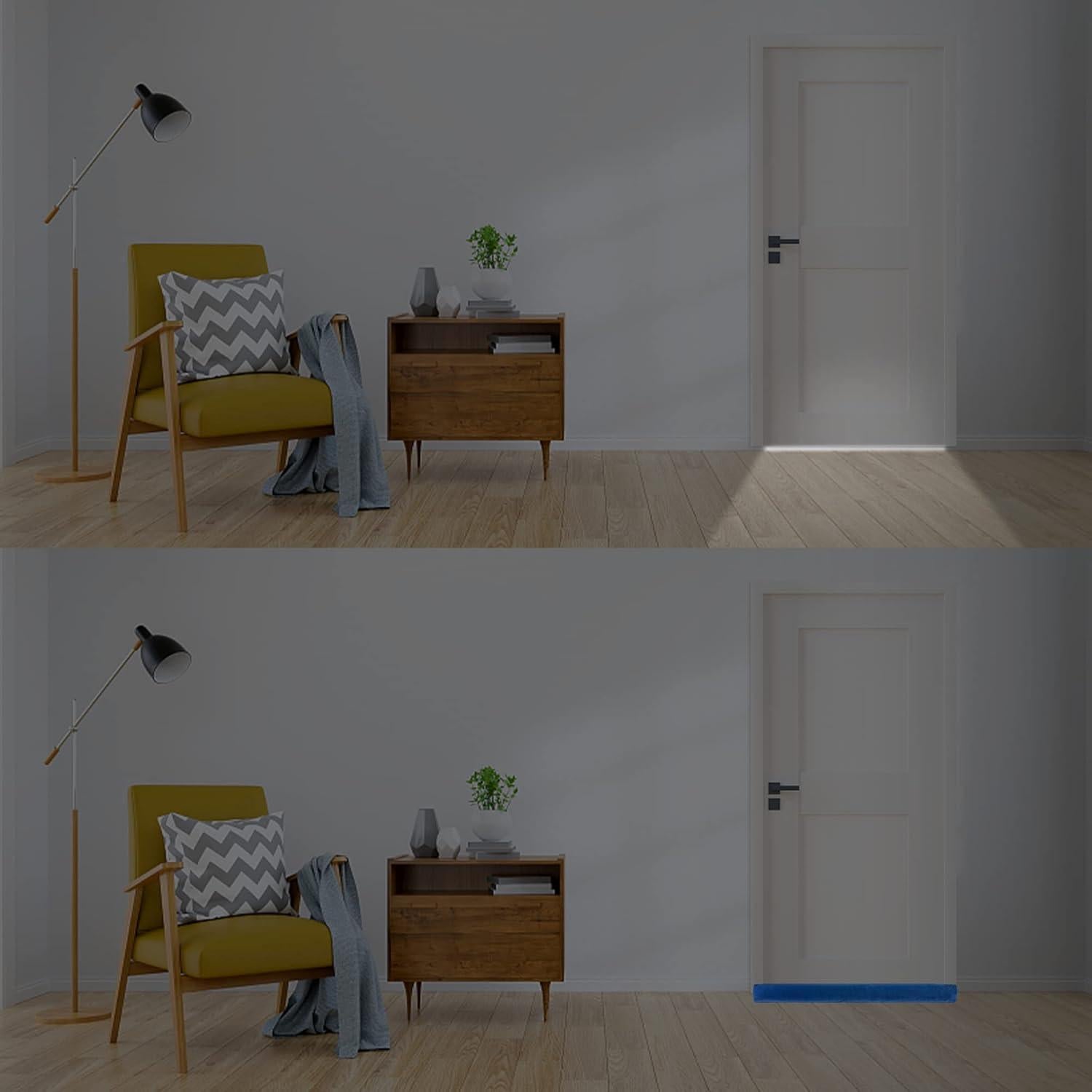 Tapón de Draft Mi OLi 91 cm Azul Marino Bloqueador de Ruido