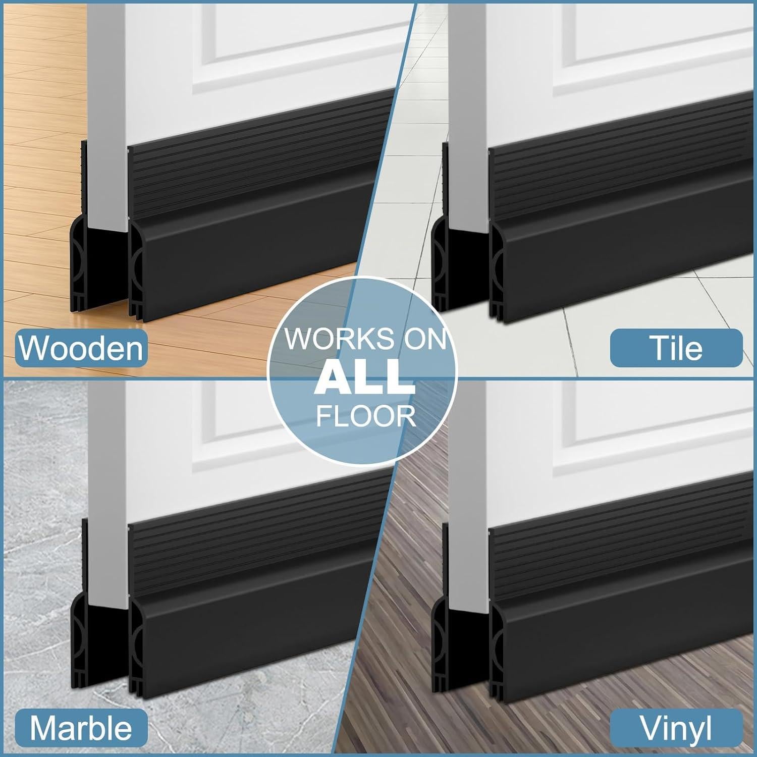 Tapón para Corrientes de Aire Beoguy 198 cm Negro Aislante