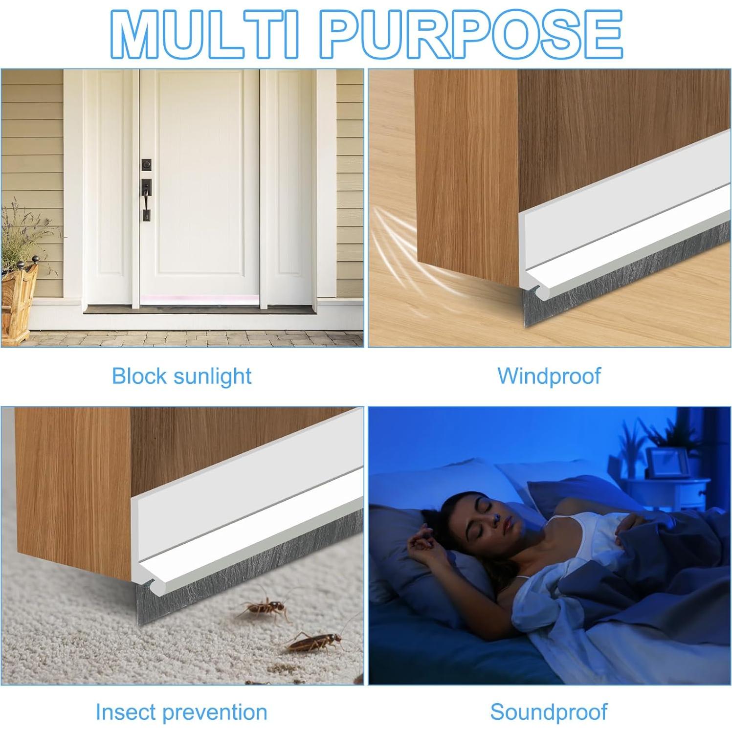 Barrido de puerta NIXRET 100 cm con cepillo autoadhesivo