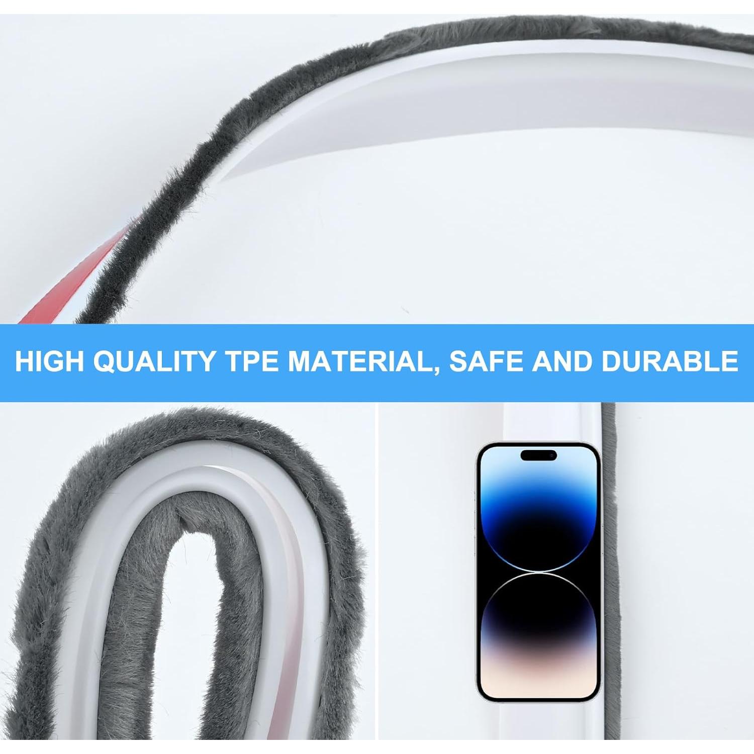 Barrido de puerta NIXRET 100 cm con cepillo autoadhesivo