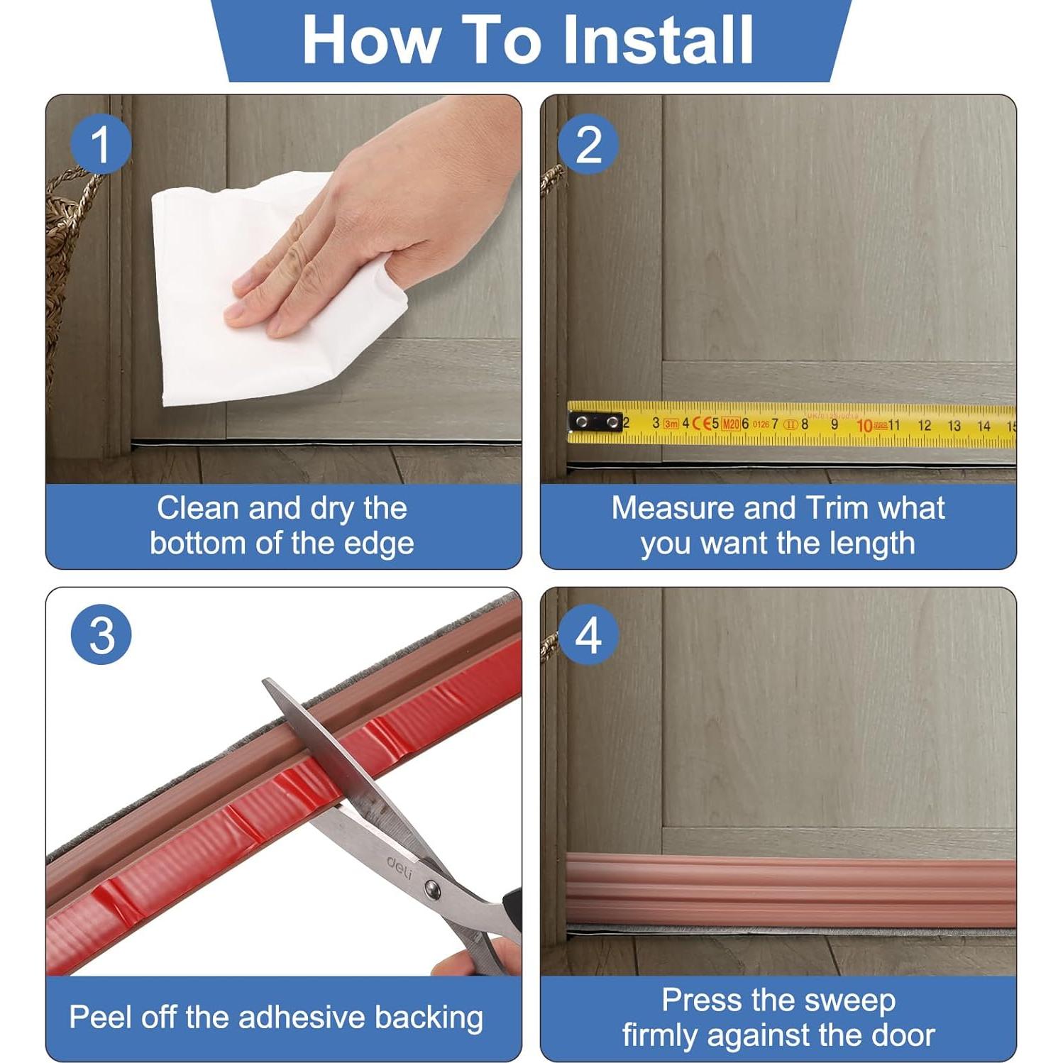 Tapón de Corrientes de Aire uxcell 3pcs 1m Gris para Puertas