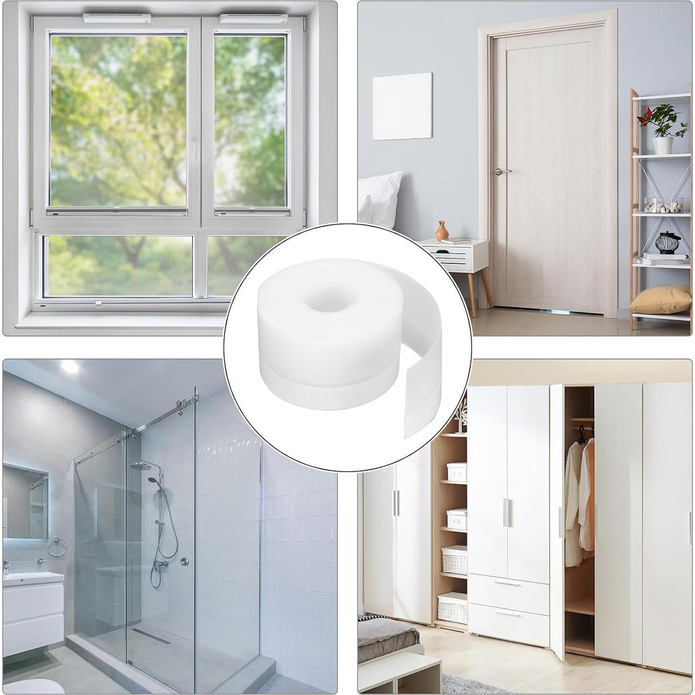 Sello de Puerta de Aislamiento HARFINGTON 5m x 45mm Silicona