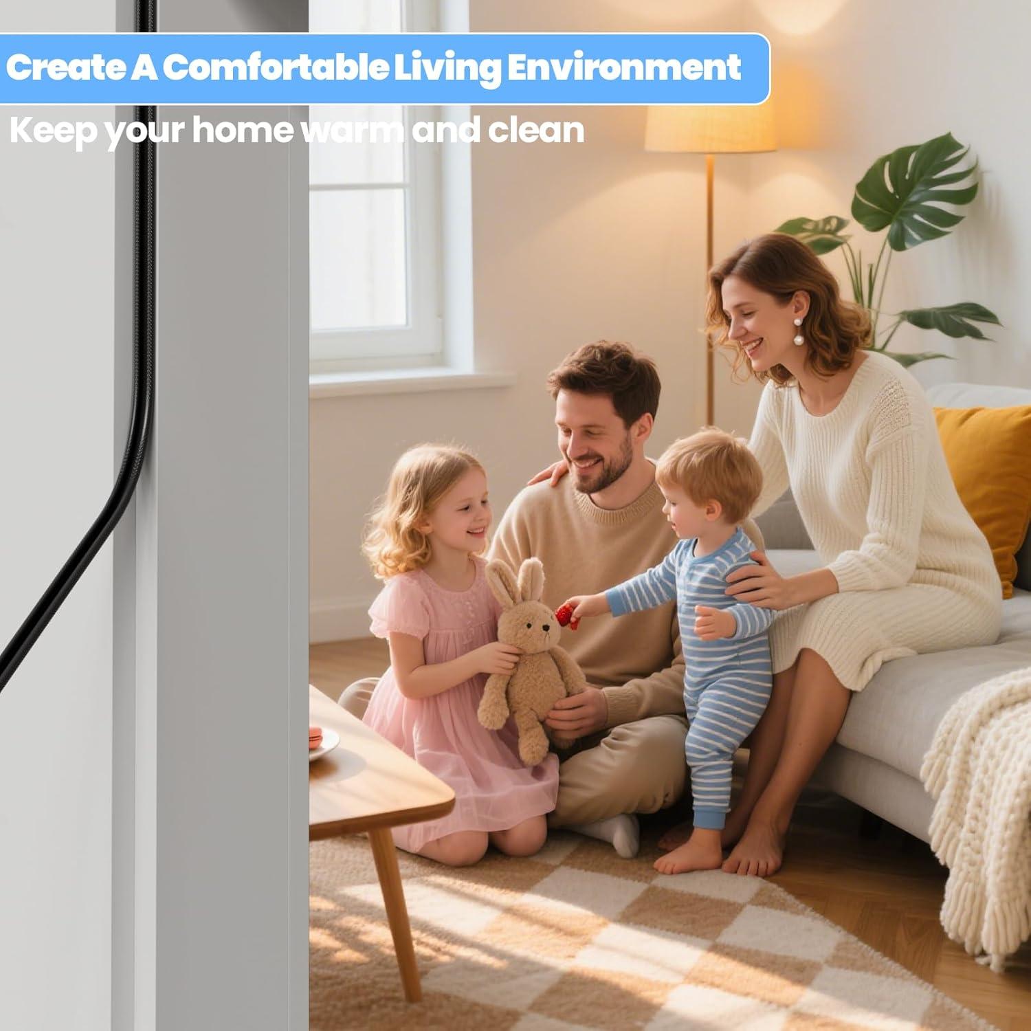 Tira de Sellado KAYLEINSTER 10m Aislante Acústico Negro