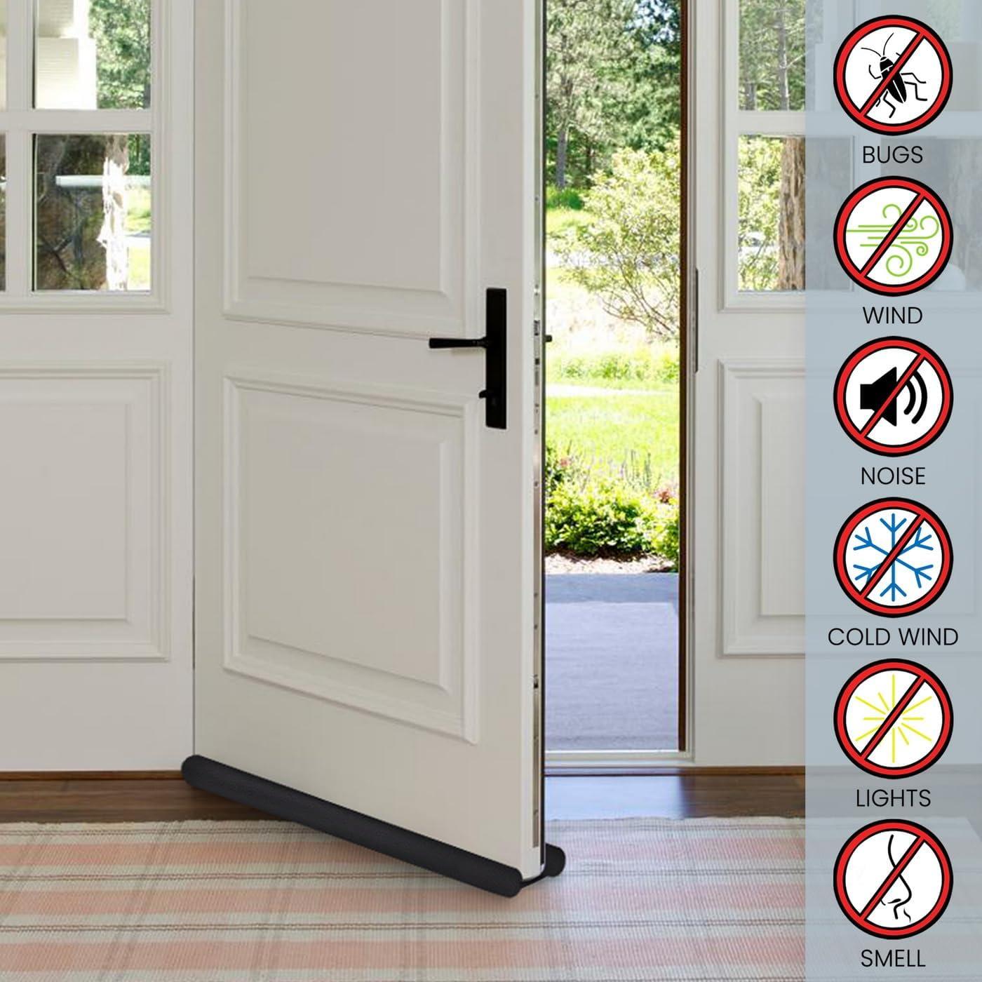 Bloqueador de Corrientes de Aire Kepfire 94 cm Negro Aislante