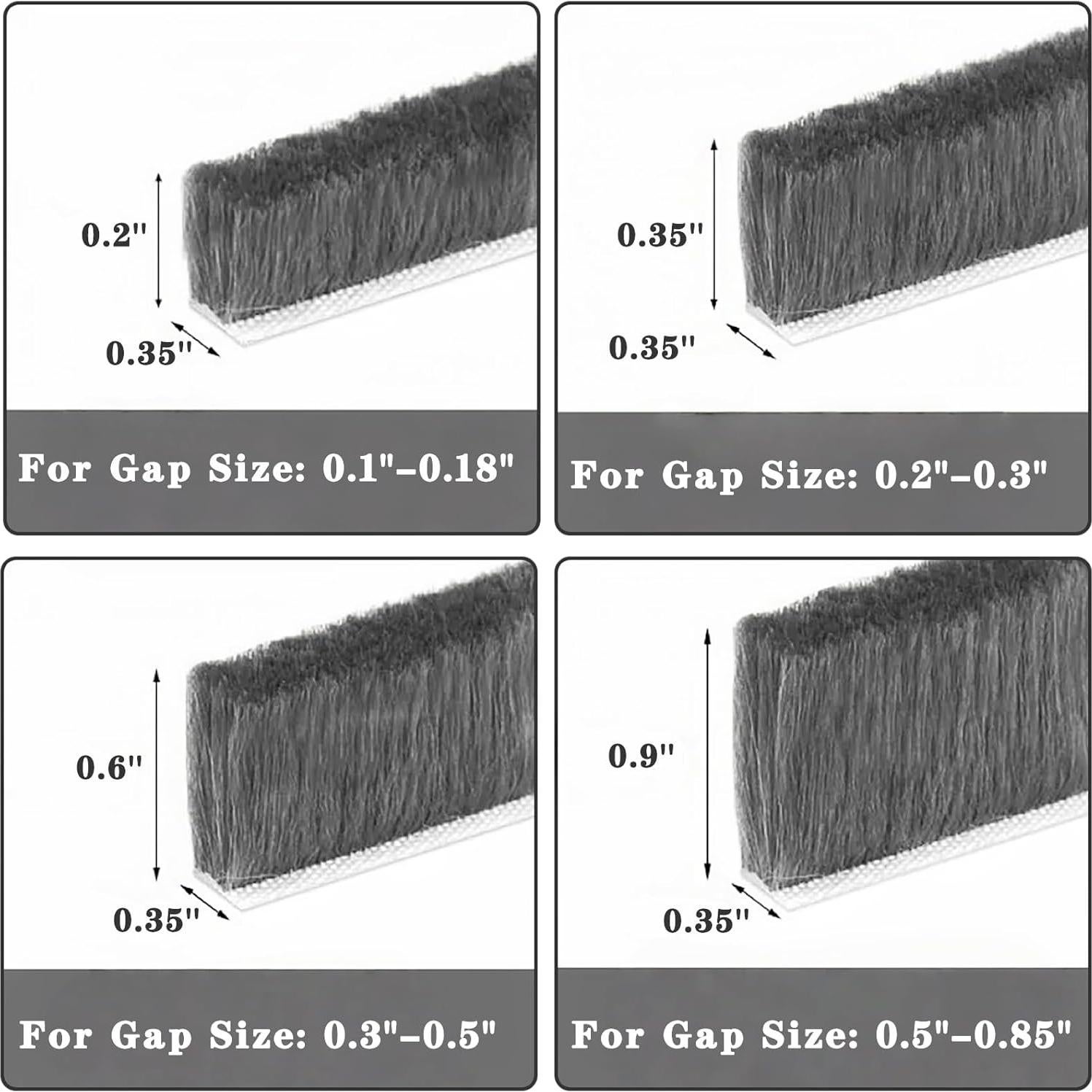 Cepillo de Sellado para Climas WEZKYLCG 10.06m Gris Aislante
