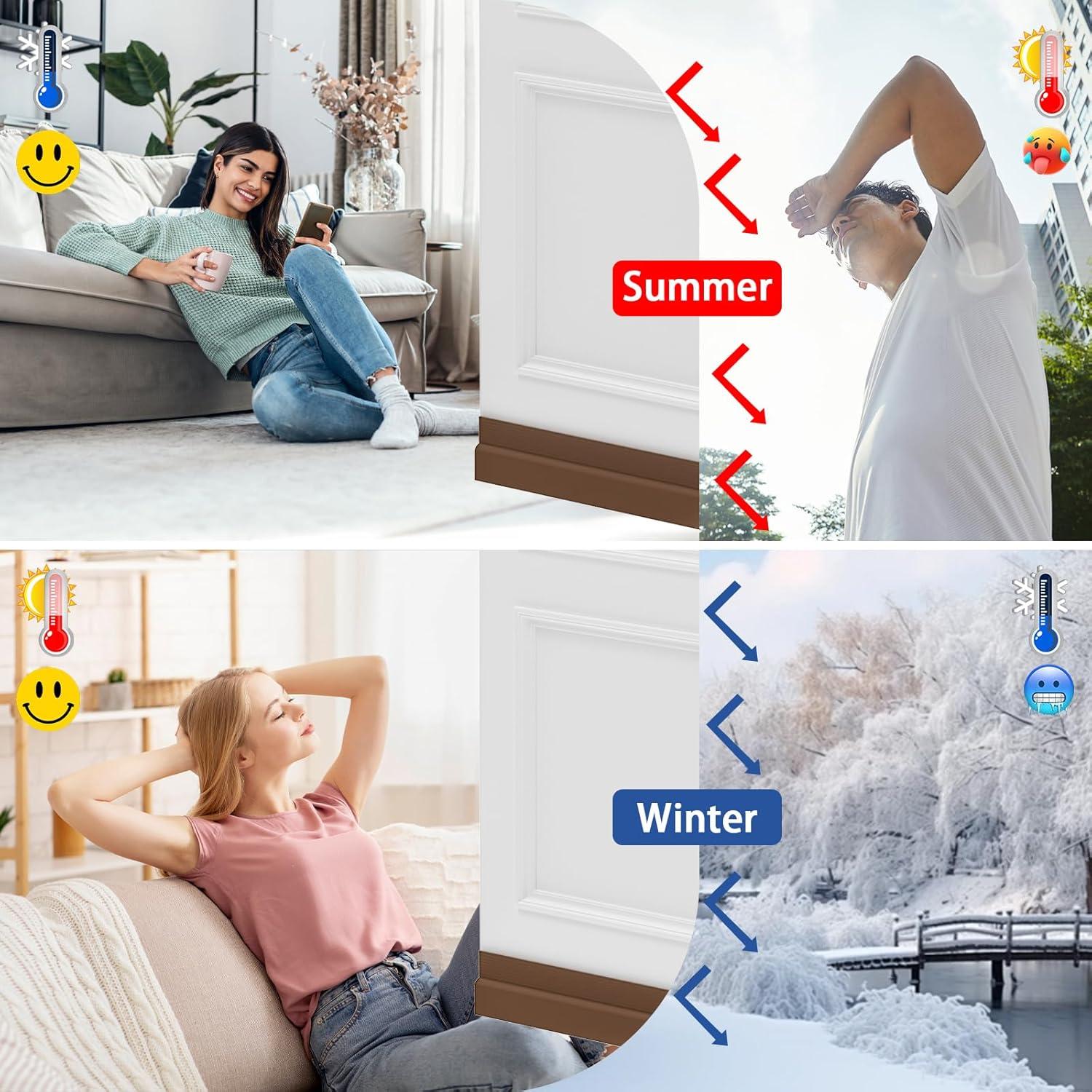 Detenedor de Corrientes de Aire Lumimoi 1M Marrón Silicona