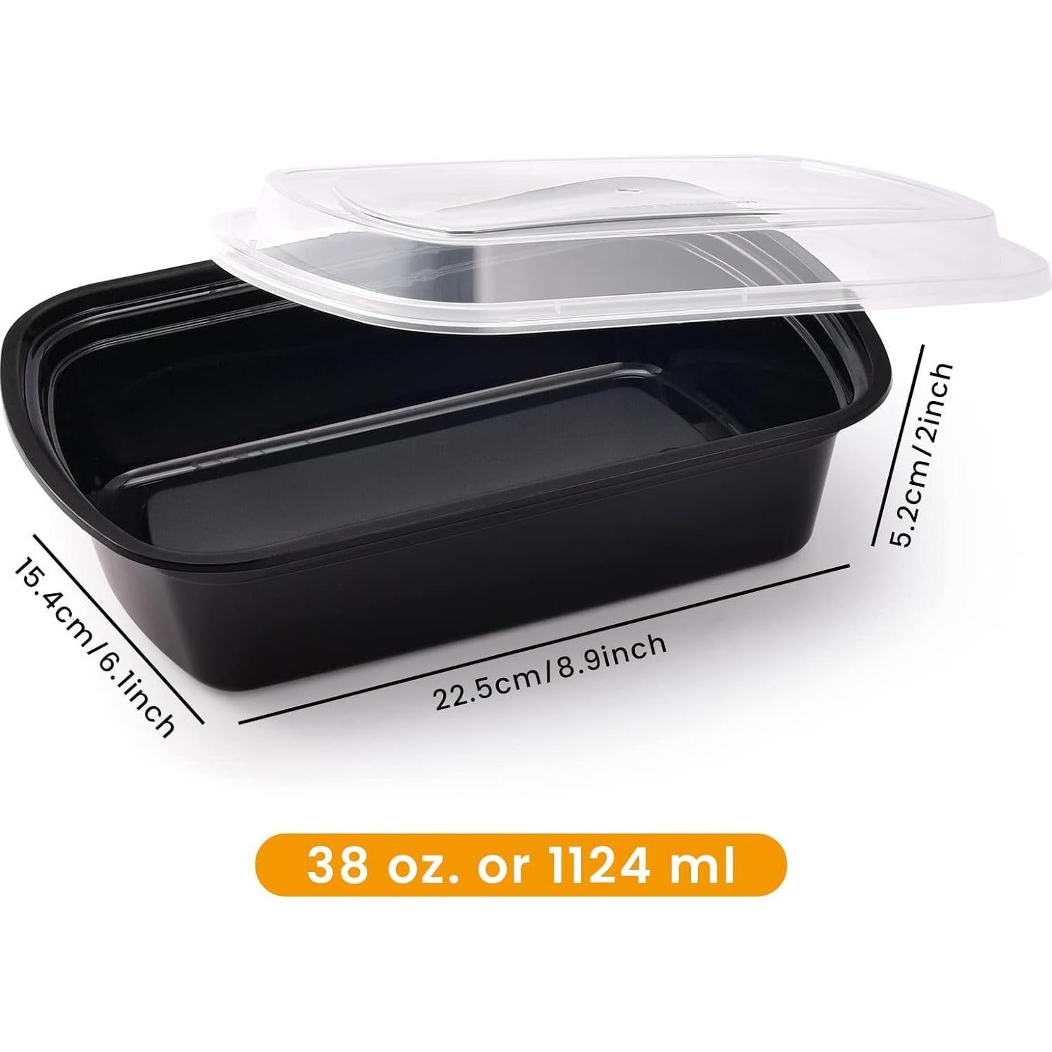 Contenedores de Preparación de Comidas Kitch’nMore 1.12L 30Pack