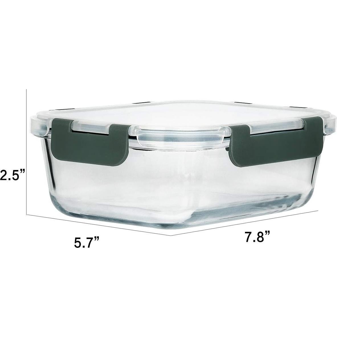 Contenedores de Vidrio Herméticos M MCIRCO 8 Pcs 887 ml