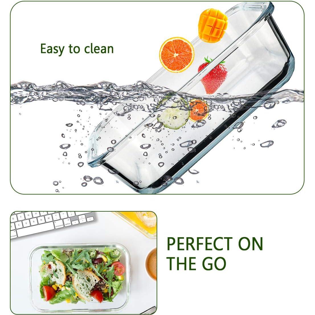 Contenedores de Vidrio Herméticos M MCIRCO 8 Pcs 887 ml