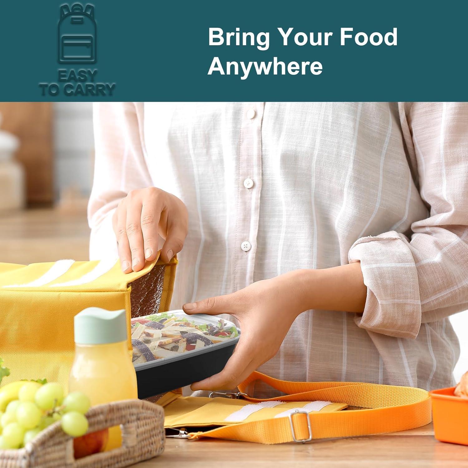 Contenedores de Preparación de Comidas WGCC 1.13L - Paquete de 50