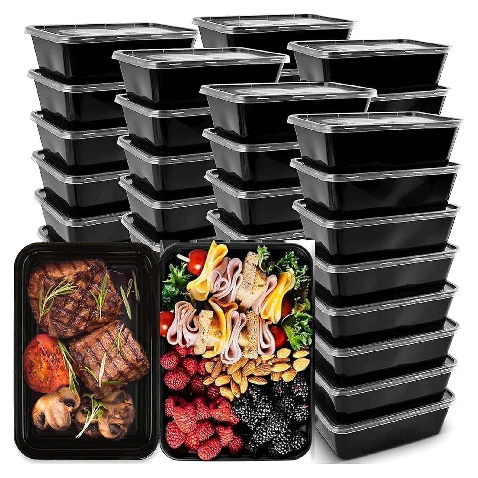 Contenedores de Comida Reutilizables IUME 50 Pack 750 ml