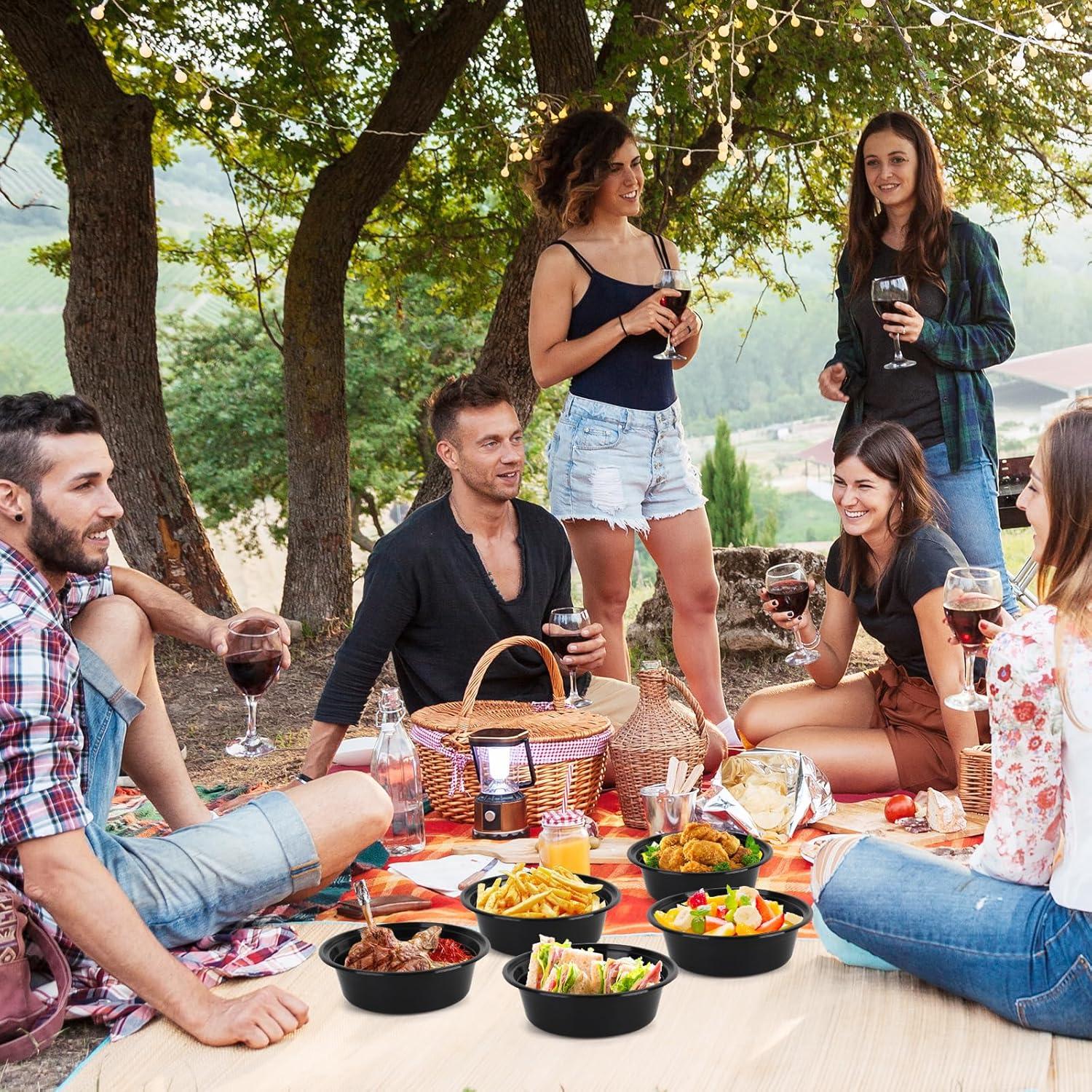 Contenedores de Preparación de Comidas WGCC 32 Onzas - Paquete de 50