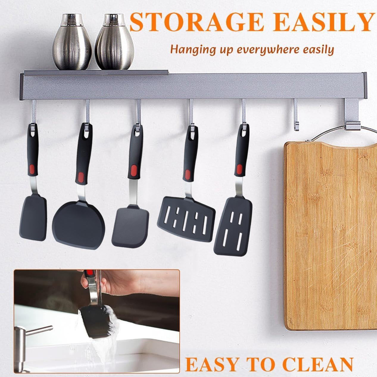 Juego de 5 Espátulas de Silicona KAKAMINA Antiadherentes