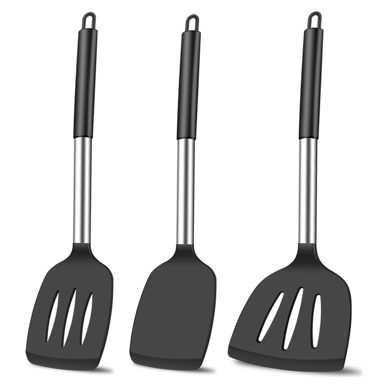 Juego de Espátulas de Silicona KLAQQED 3 Piezas Resistente al Calor