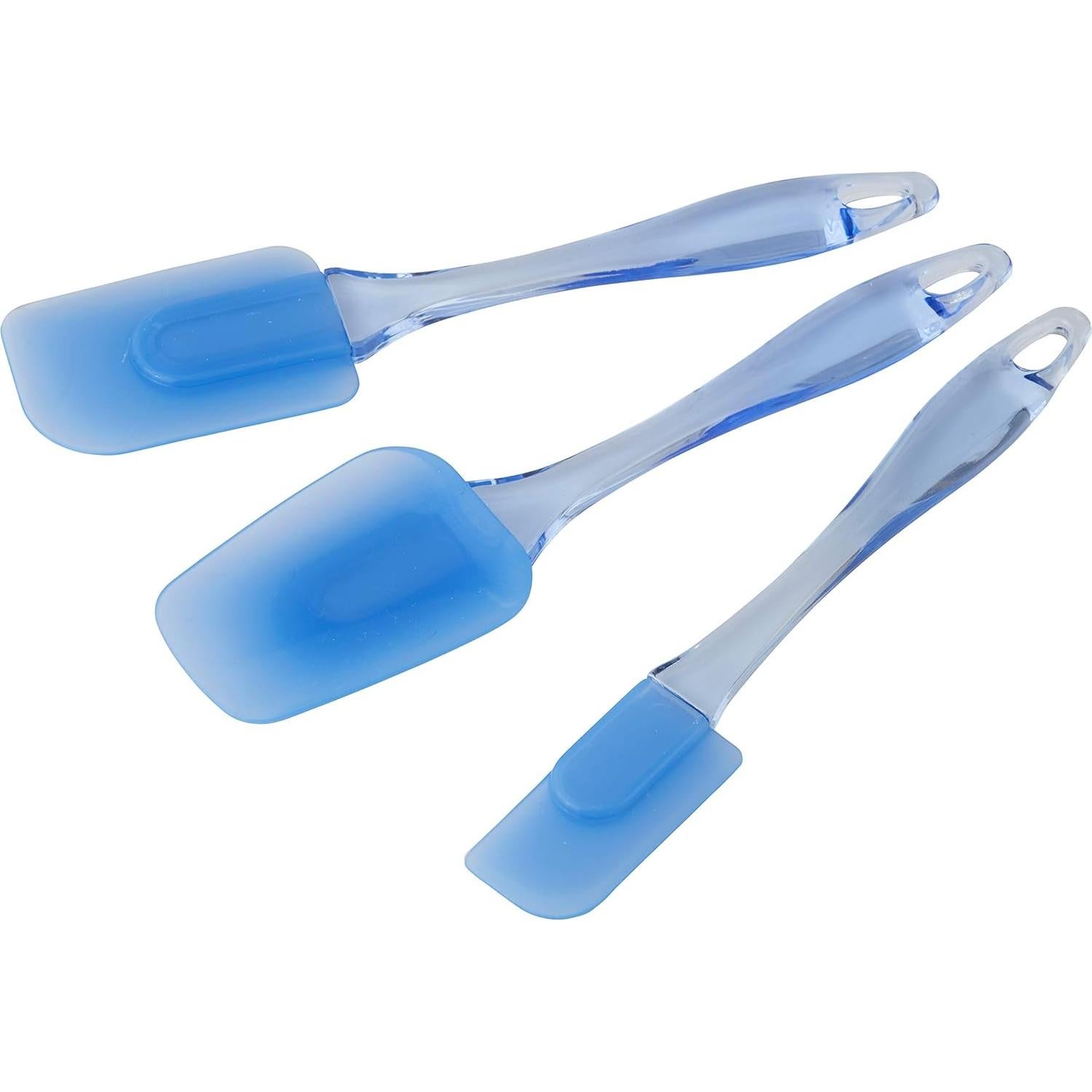 Juego de Espátulas de Silicona Wilton Easy Flex 3 Piezas Azul