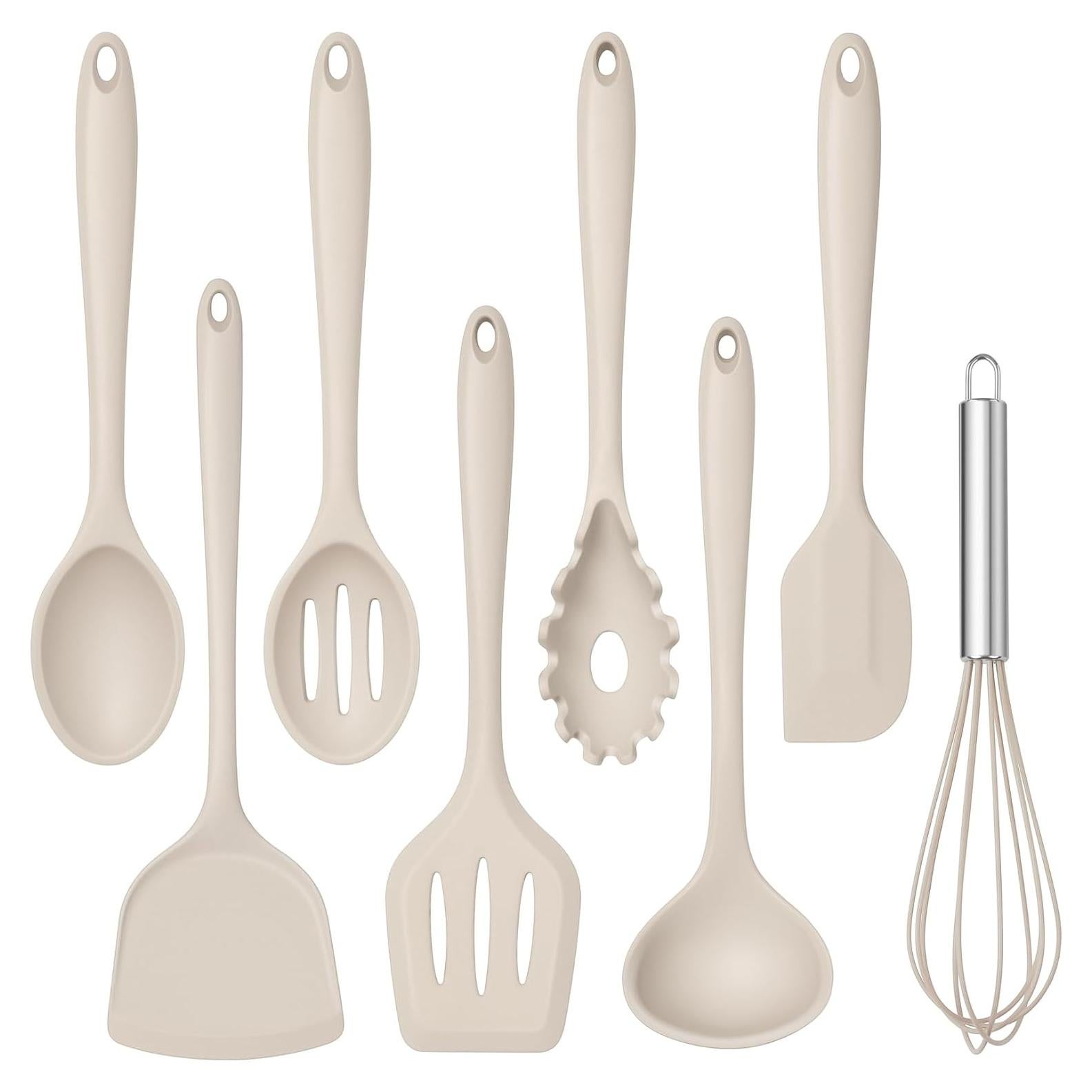 Set de Utensilios de Cocina de Silicona TeamFar 8 Piezas