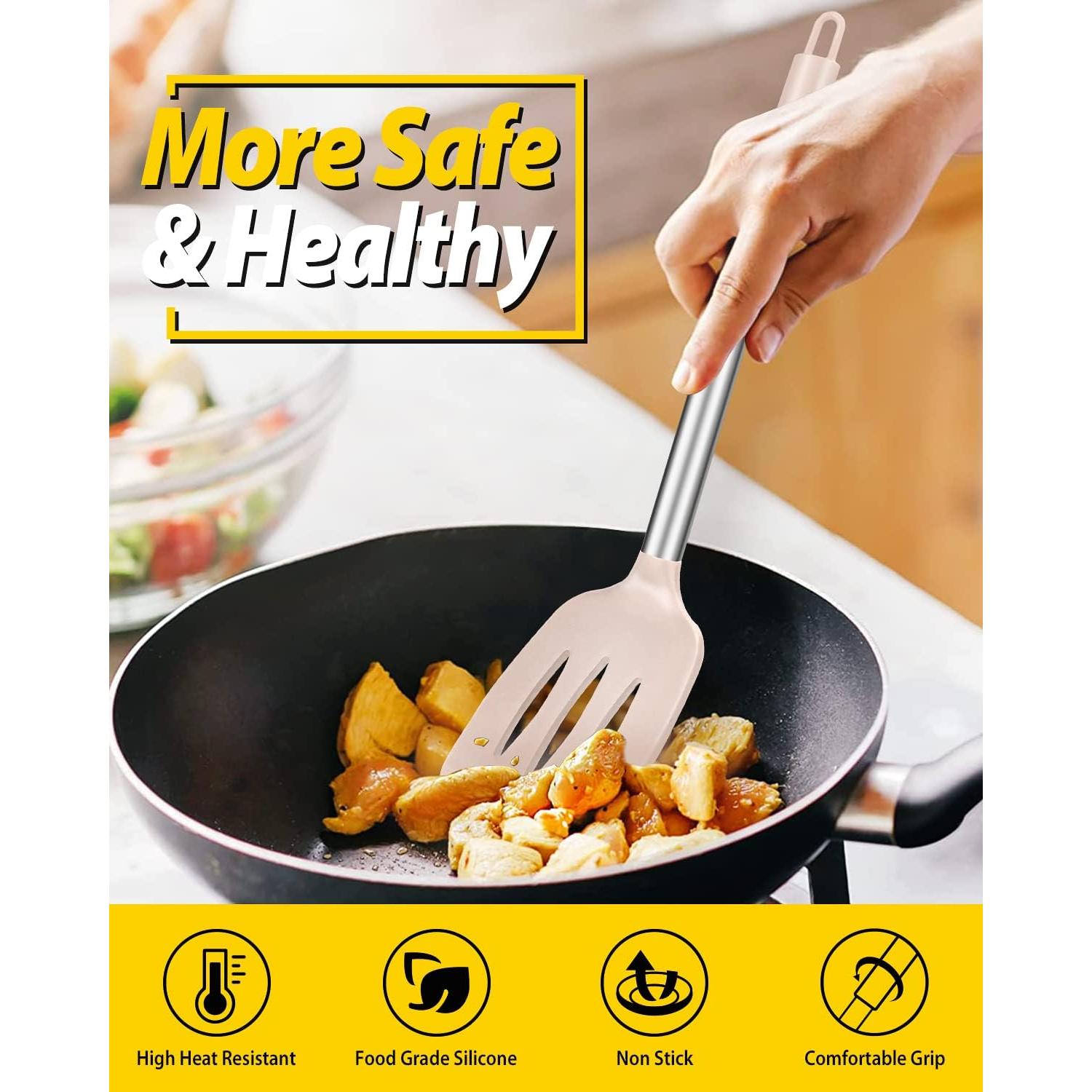 Juego de 2 Espátulas de Silicona BUNDLEPRO Antiadherentes