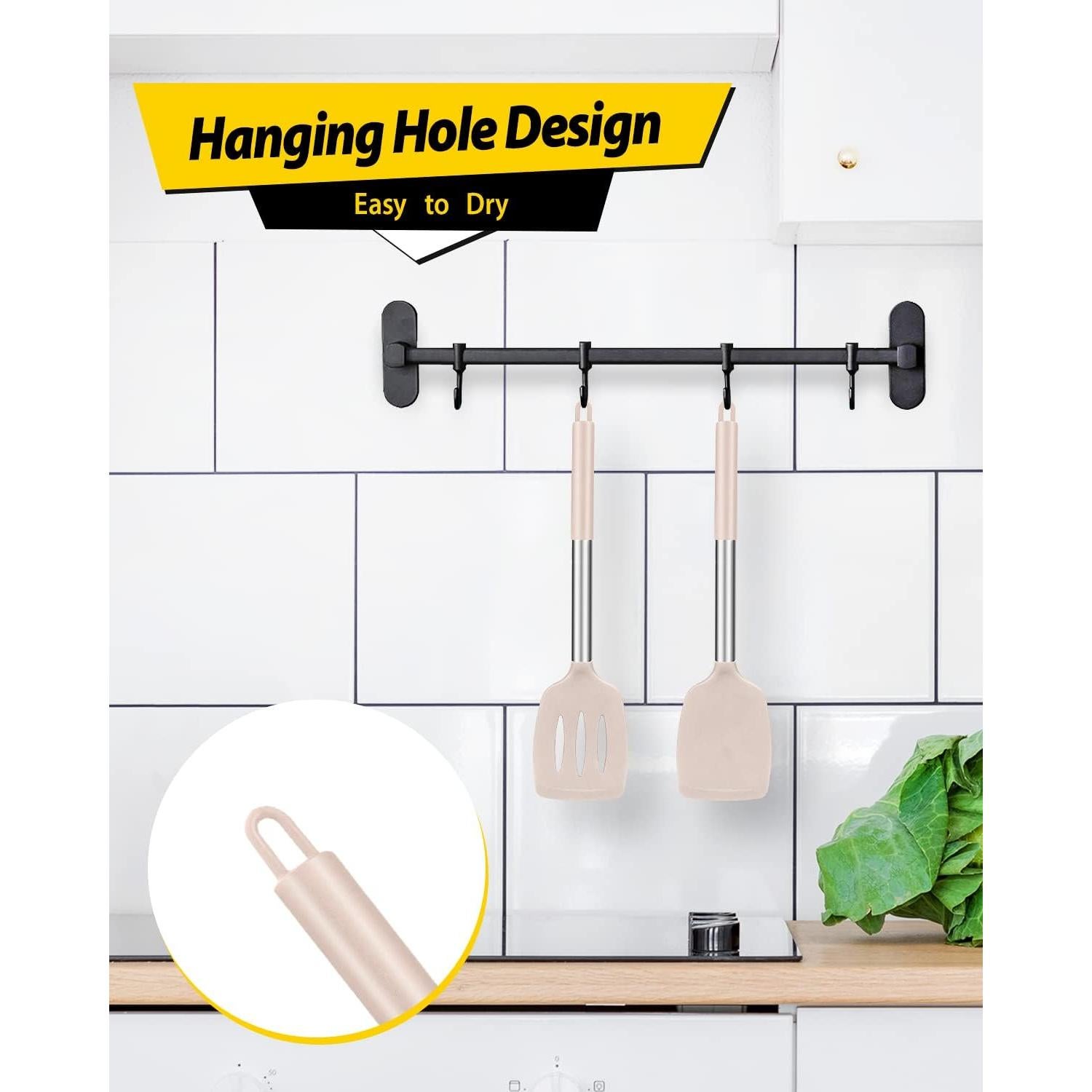 Juego de 2 Espátulas de Silicona BUNDLEPRO Antiadherentes