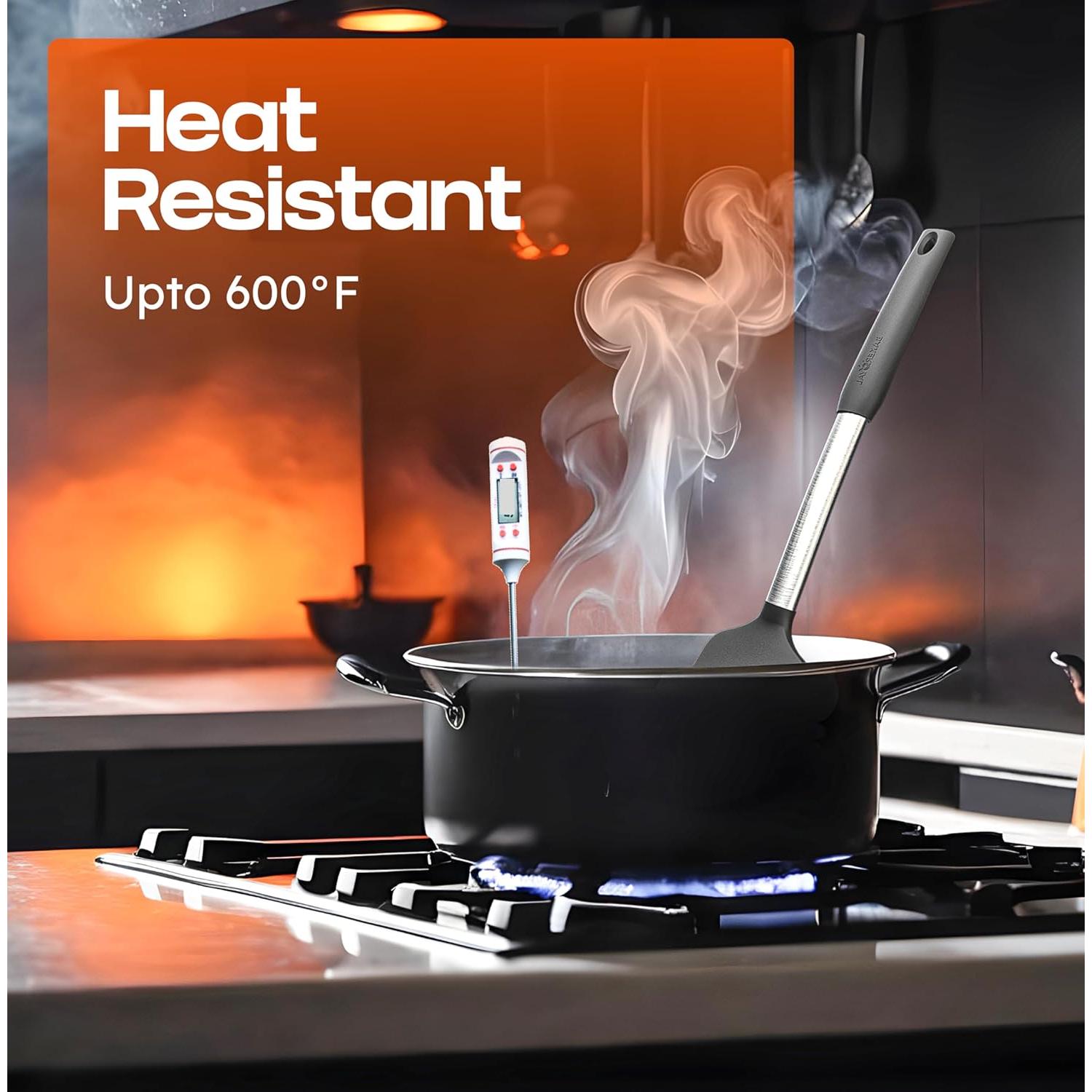 Juego de Espátulas de Silicona BakeRoyal - Resistente al Calor 315°C