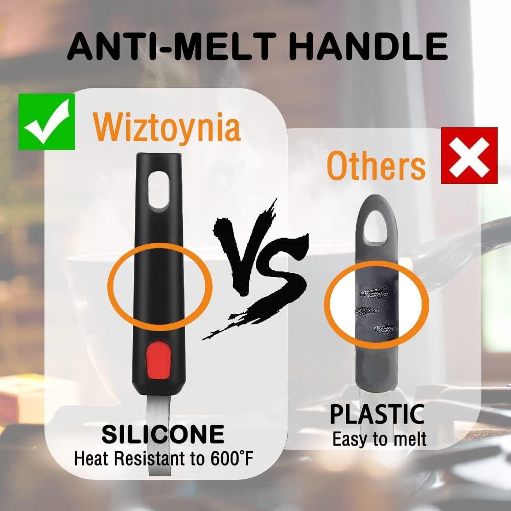 Juego de 4 Espátulas de Silicona Wiztoynia Resistentes al Calor