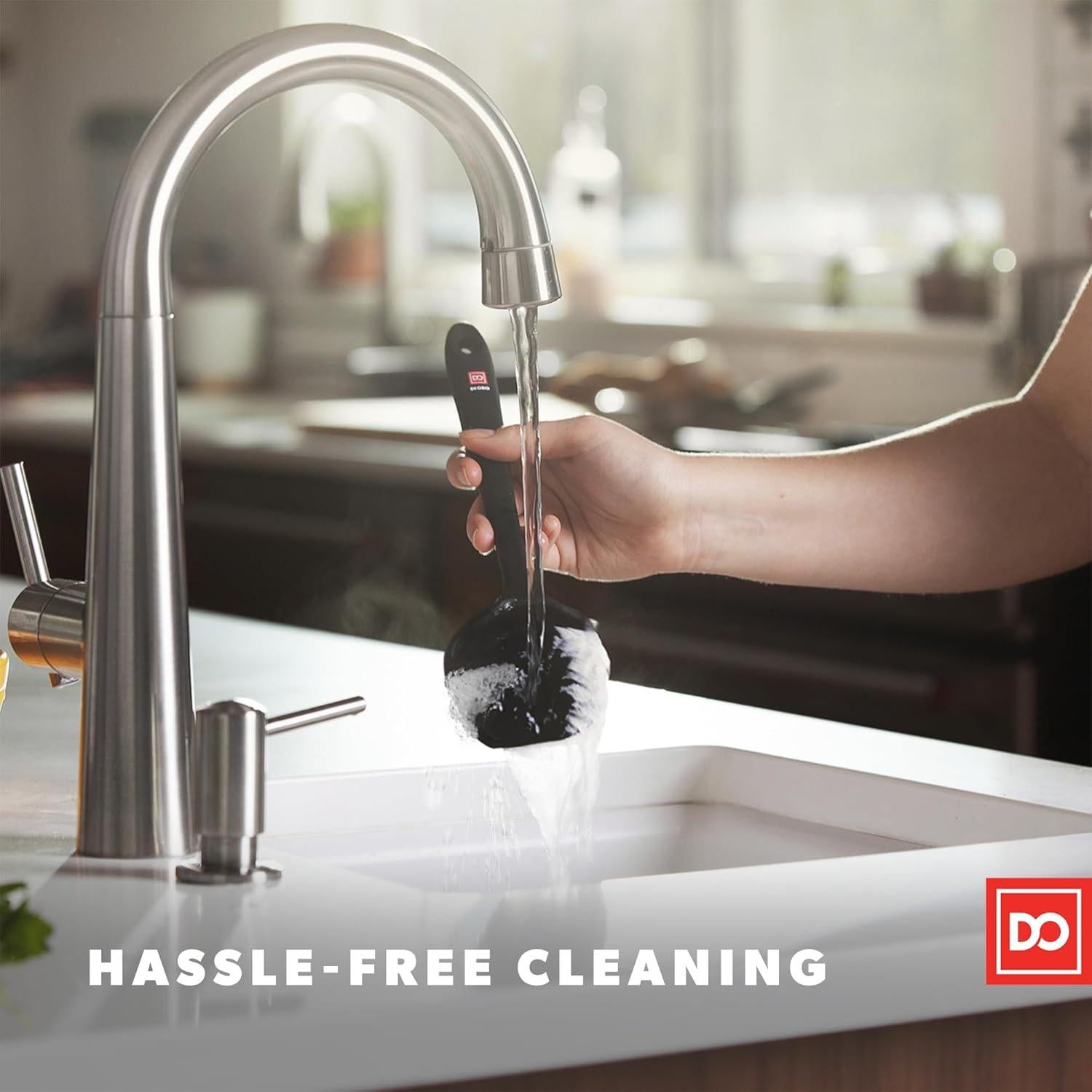 Conjunto de Espátulas de Silicona DI ORO - 4 Piezas Negro