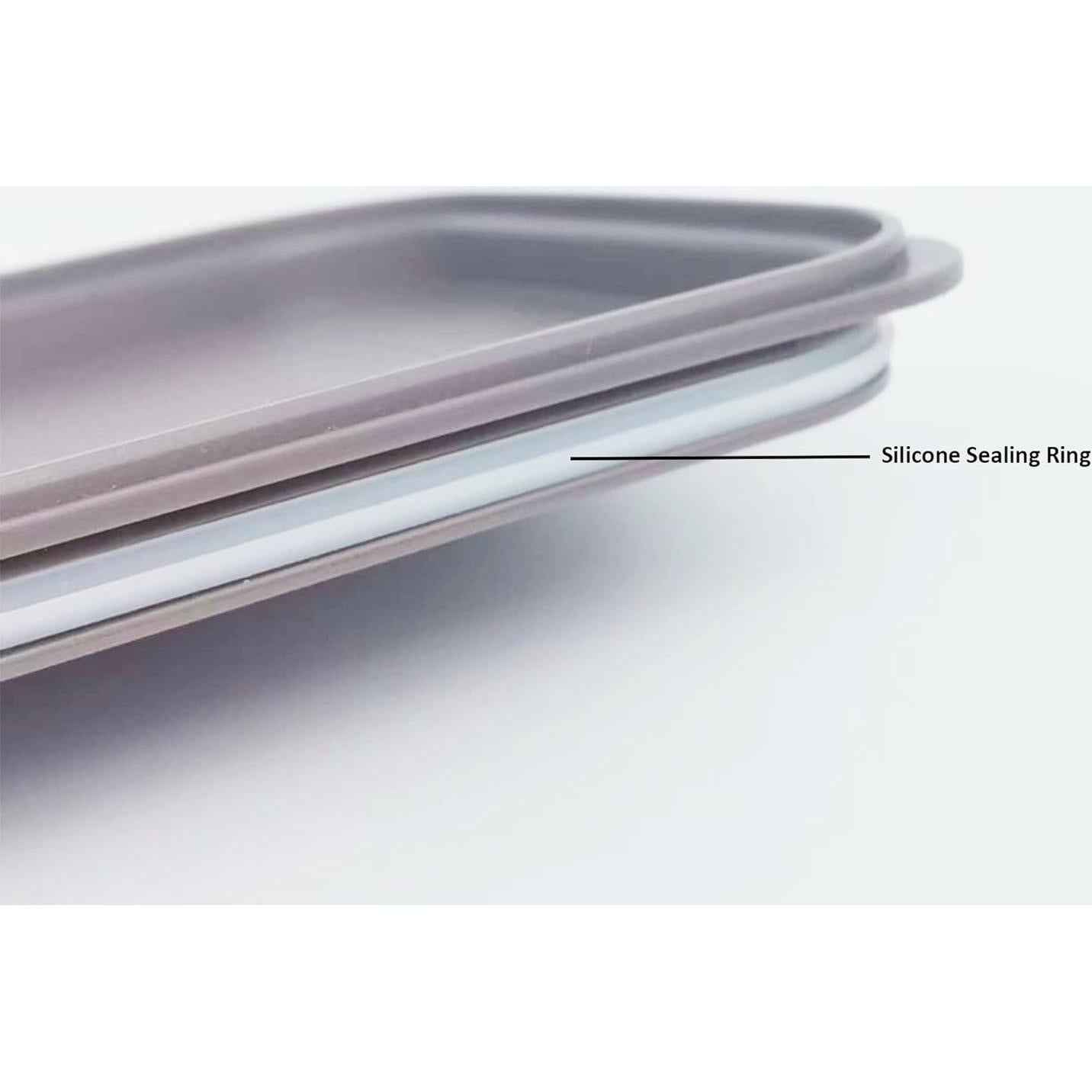 Caja Bento Acero Inoxidable CutieKeeLoo 900ml Azul