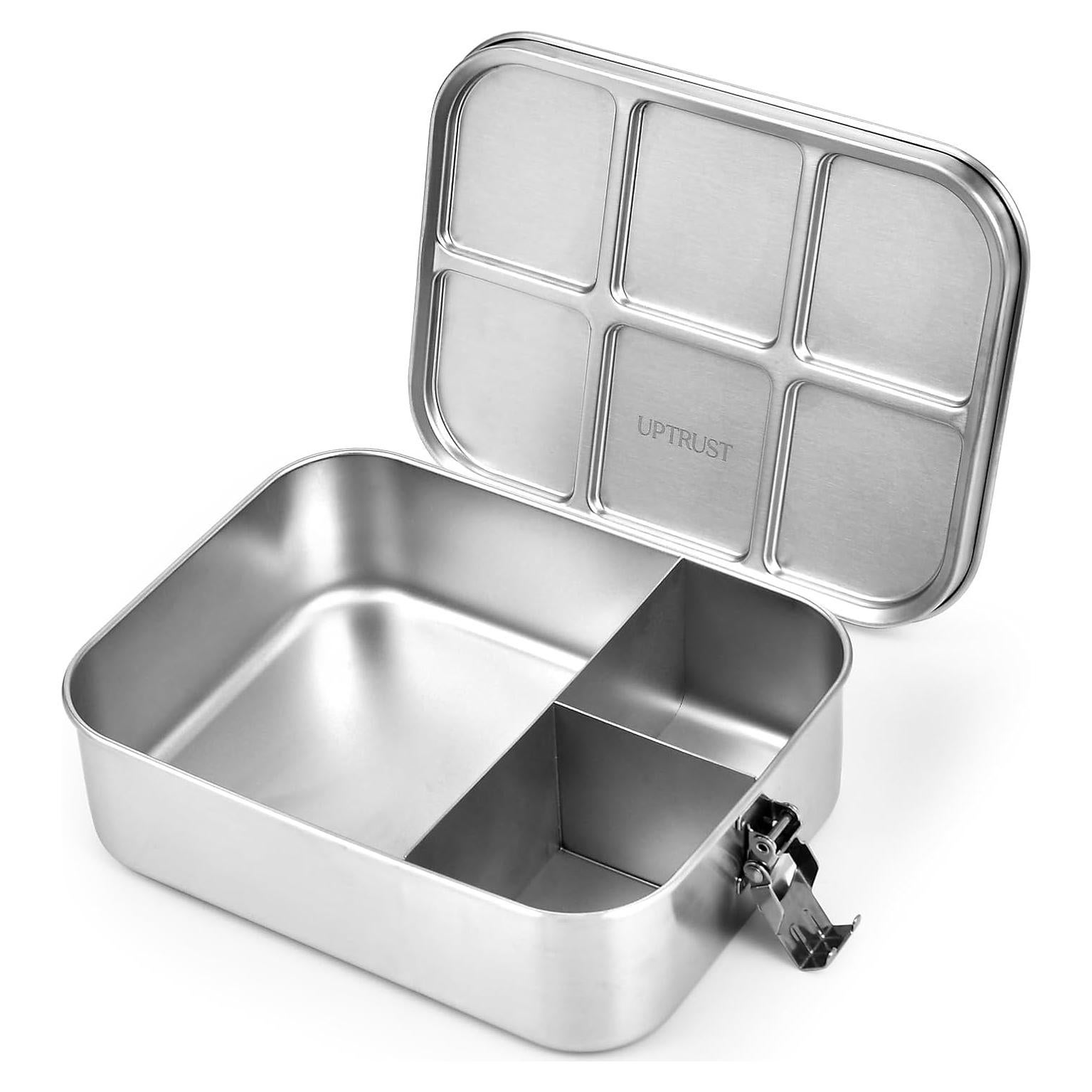 Caja de Almuerzo de Acero Inoxidable UPTRUST 1400ml 3 Compartimentos
